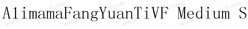 A1imamaFangYuanTiVF Medium Square字体转换